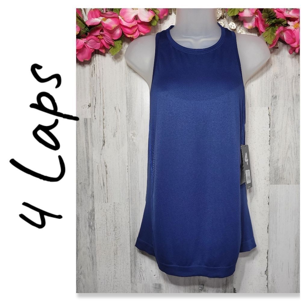 NWT 4 Laps Purpose Seamless Tank Midnight Blue